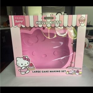 Hello Kitty Large Cake Making Set Silicone Baking New NIB Sanrio Pink 3pc